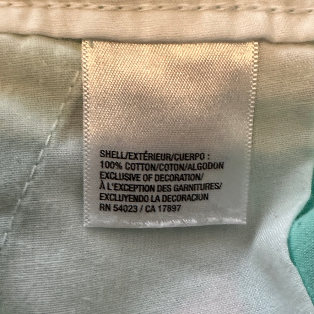 Old Navy Mint Green Shorts with Pink Flamingo Embroidery - Picture 5 of 6